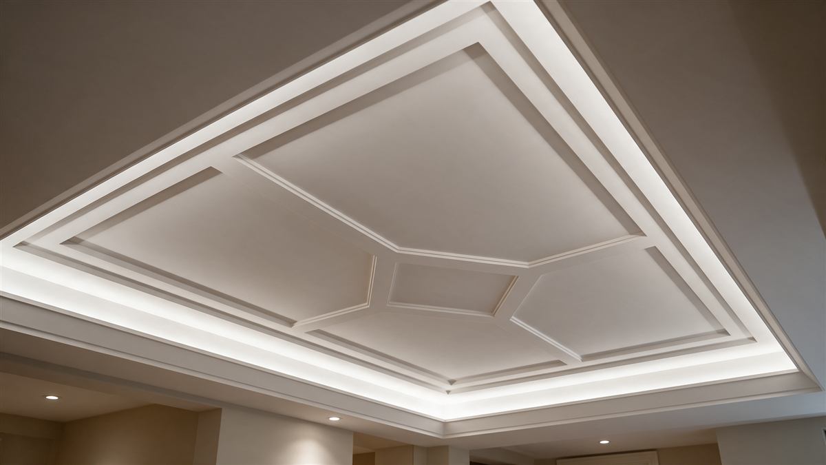 Cielorraso en drywall de diseño elegante